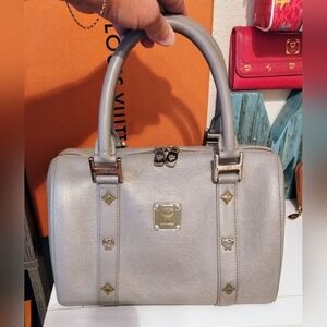 MCM Boston Bag Grey GUC